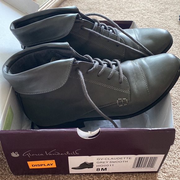 Gloria Vanderbilt gray short hipster boots sz 8 - Picture 5 of 6
